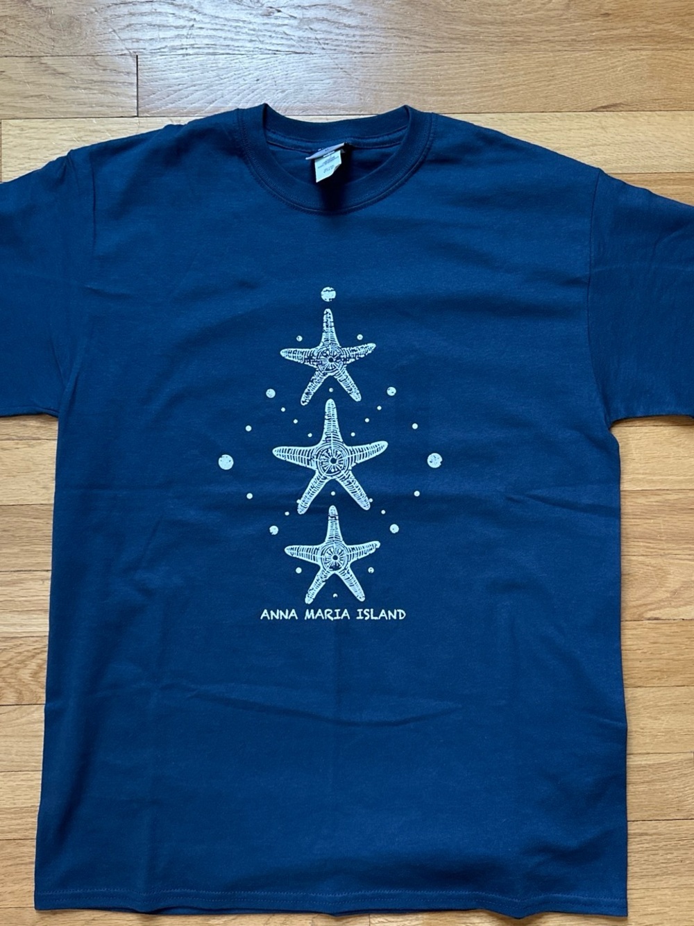 MV Sport Navy T-Shirt with White Starfish Graphic